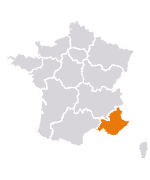 Frankrijk provincie Provance Alpes Cote dazur