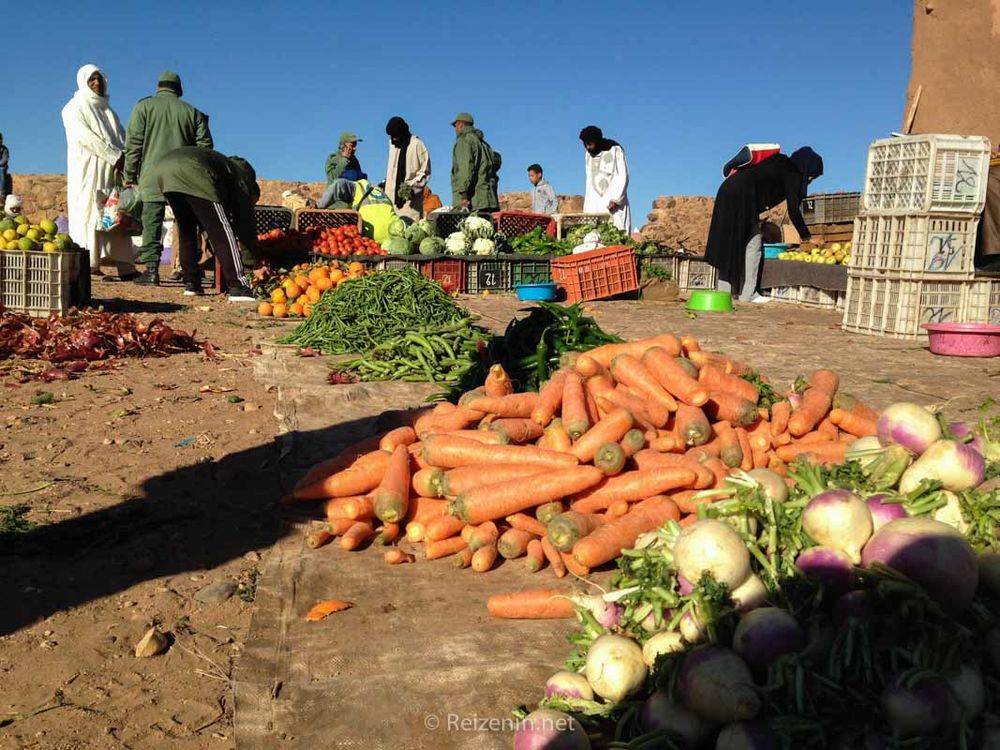 markt in mhamid marokko sahara