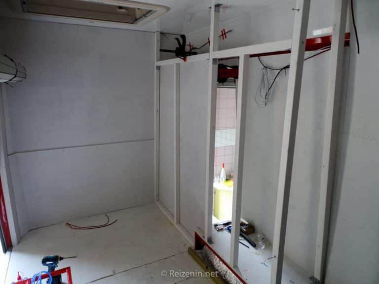 Raamwerk camper bouwen