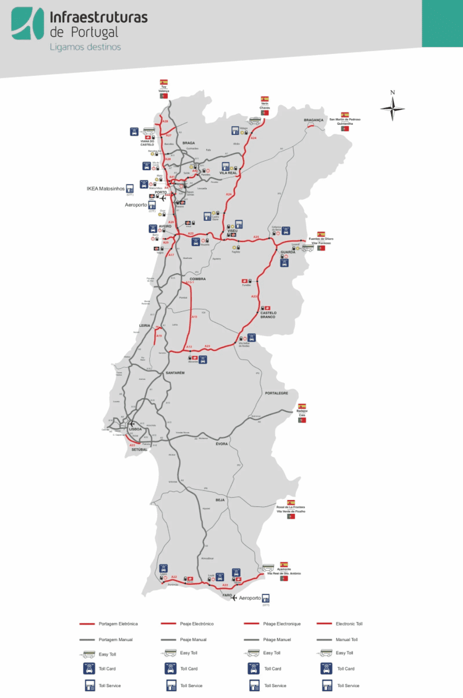 elektronische tolwegen in portugal