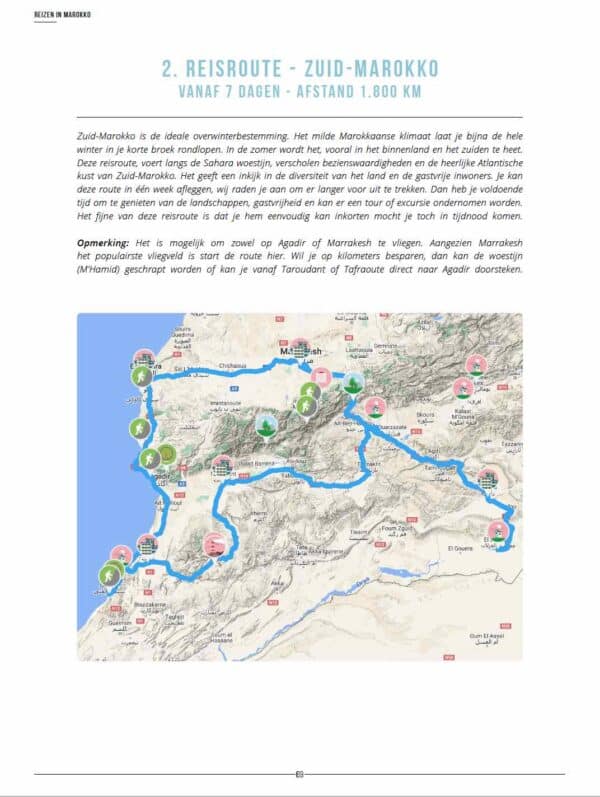 reisgids marokko met reisroutes