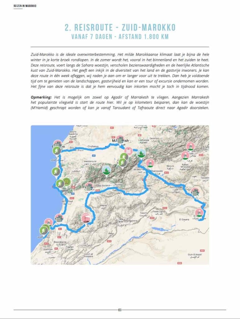 reisgids marokko met reisroutes