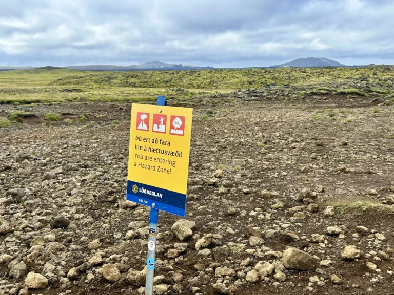 Vulkaan gebied IJsland