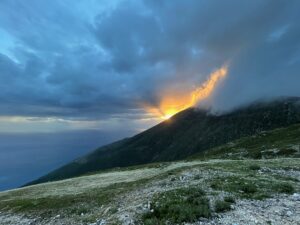 Albanese Riviera zonsondergang