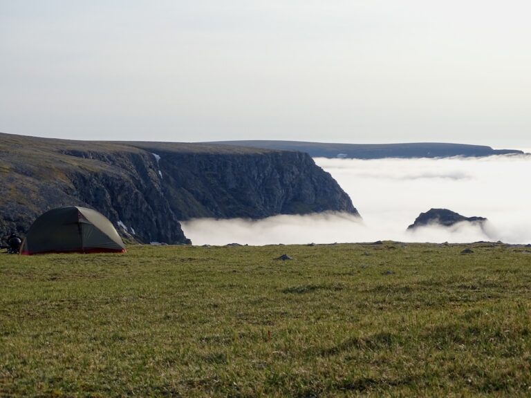 Op de Noordkaap wildkamperen