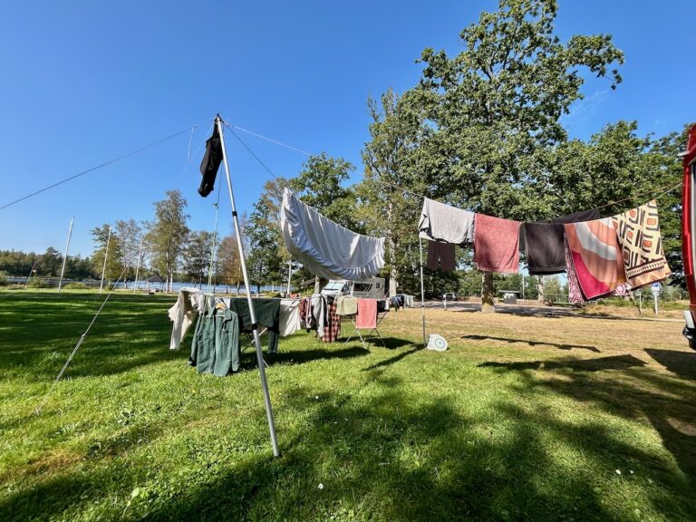 Wassen hoort bij camperreis