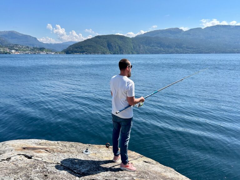 Vissen in Noorwegen is vrij makkelijk