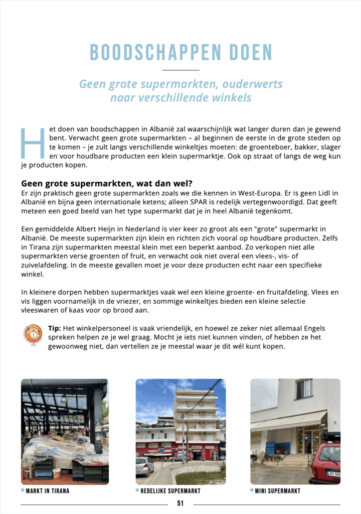 Travelguide Albanie eigen ervaring