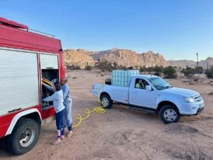 Camper klusjes water vullen