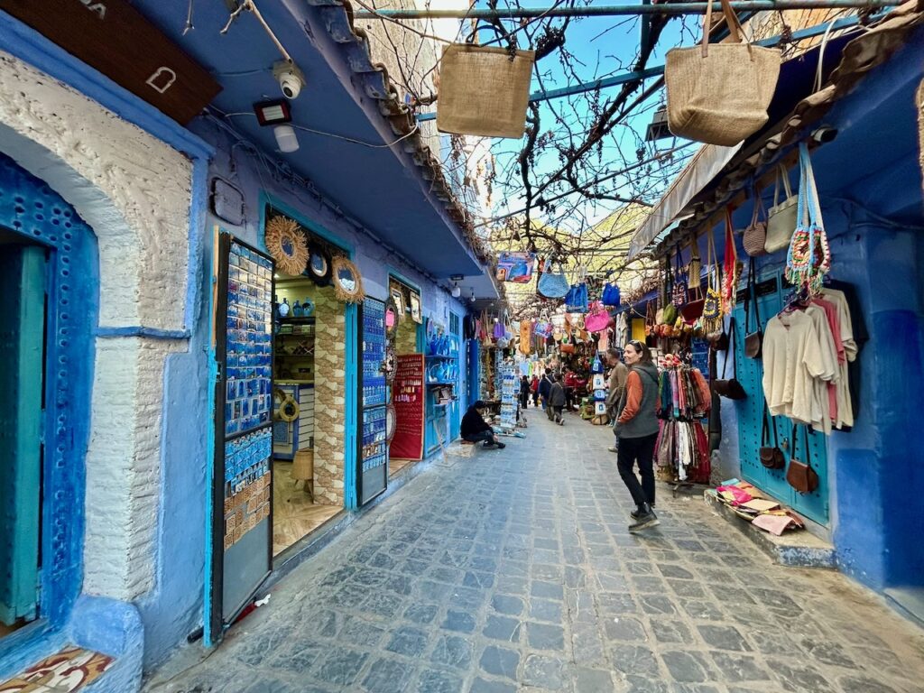 Winkelstraatje in Chefchaouen