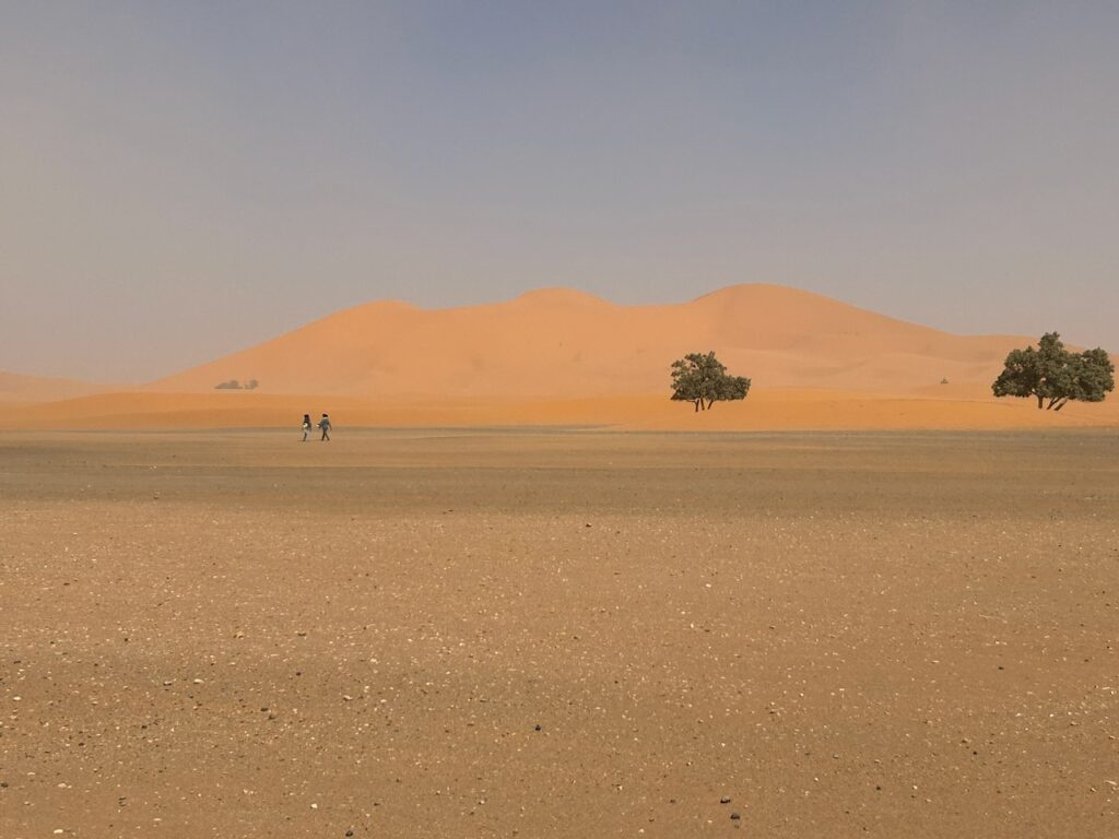 De zandduinen bij Merzouga