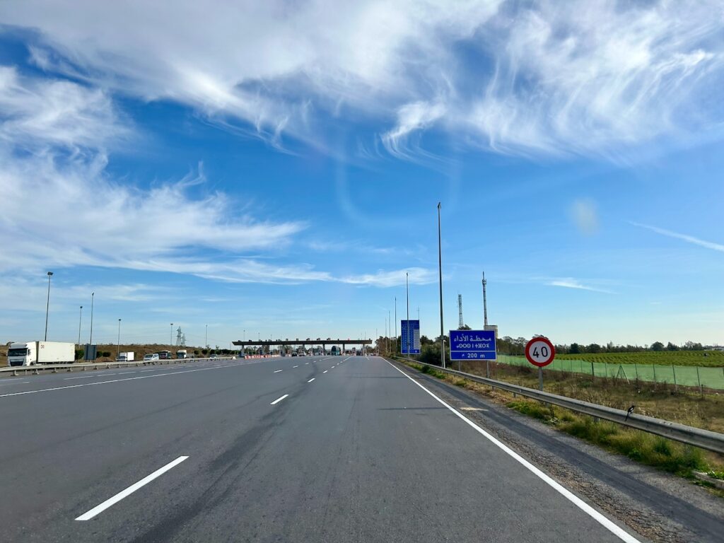 Tolweg in Marokko- poortjes